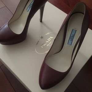 Prada platform pumps